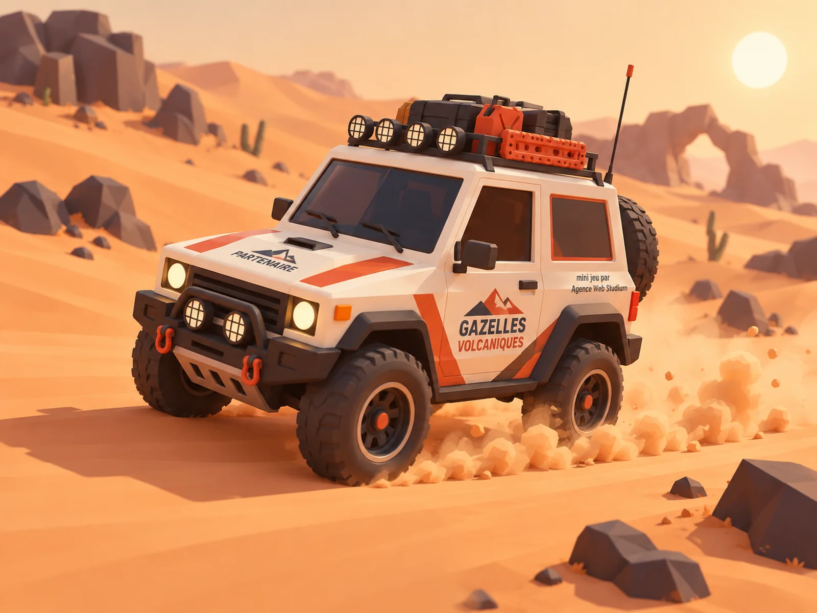 Mini-jeu Gazelles Volcaniques